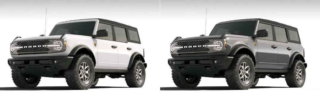 2025 Ford Bronco Oxford White And Carbonized Gray Exteriors 1075x375 Oem