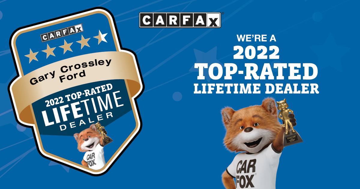 Gary Crossley Ford Named a 2022 TopRated Dealer by CARFAX
