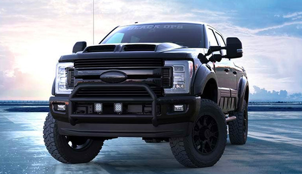 Tuscany custom Ford F-250 Black Ops lifted truck for sale at McRee Ford near League City