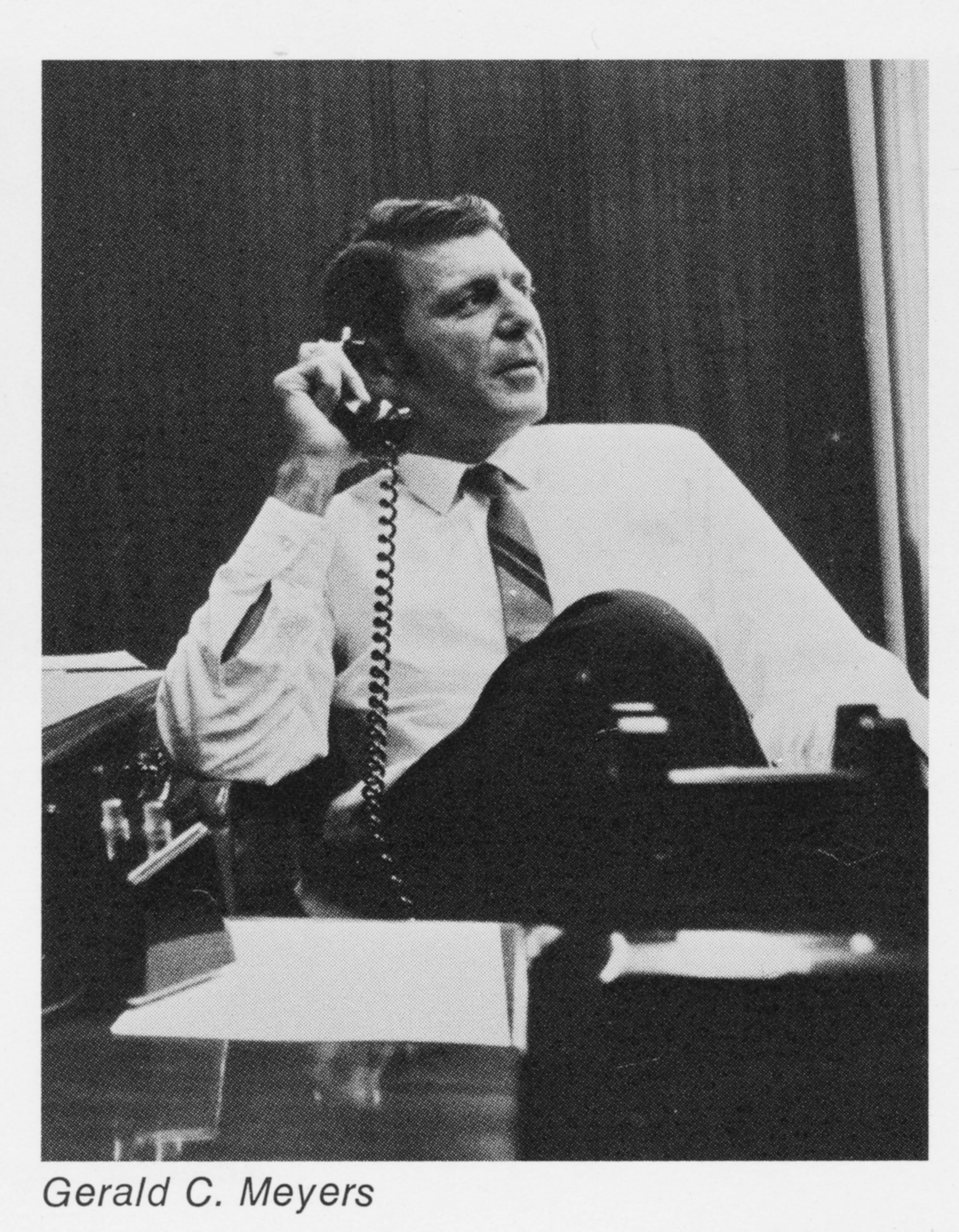 1970 Gerry Meyers At Desk Modified