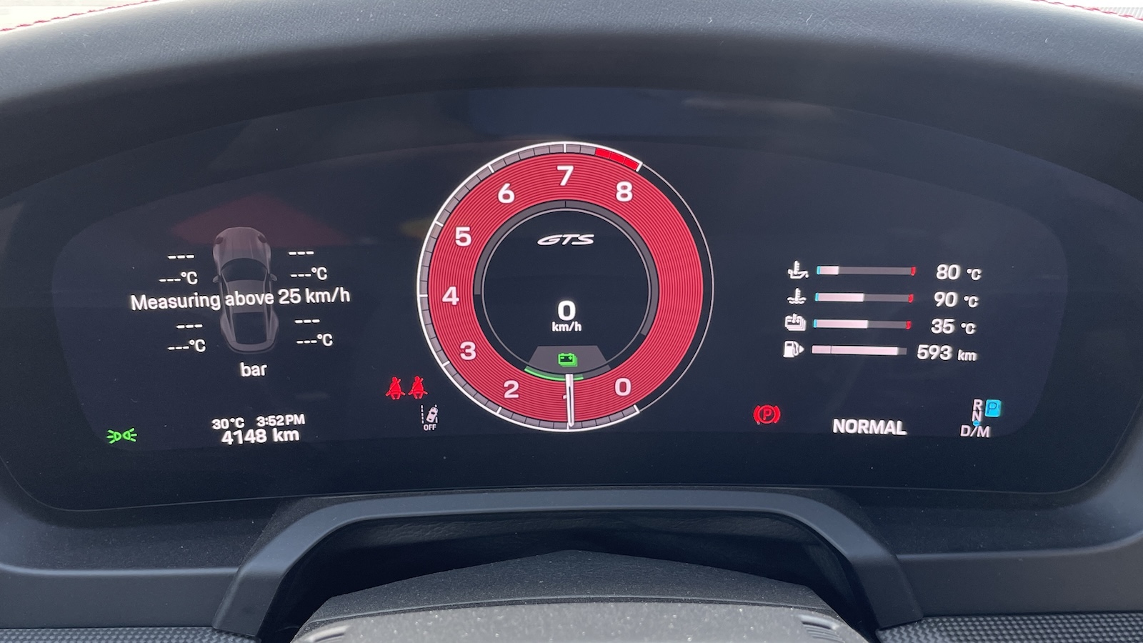 2025 911 Carrera Gts Digital Gauge Cluster 2