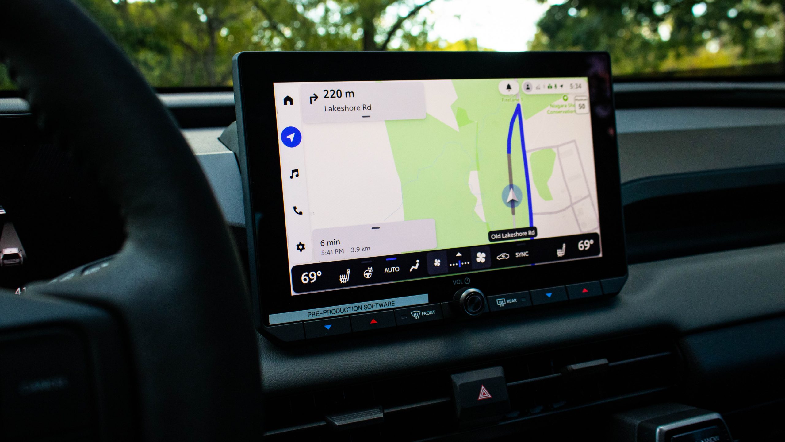 infotainment screen