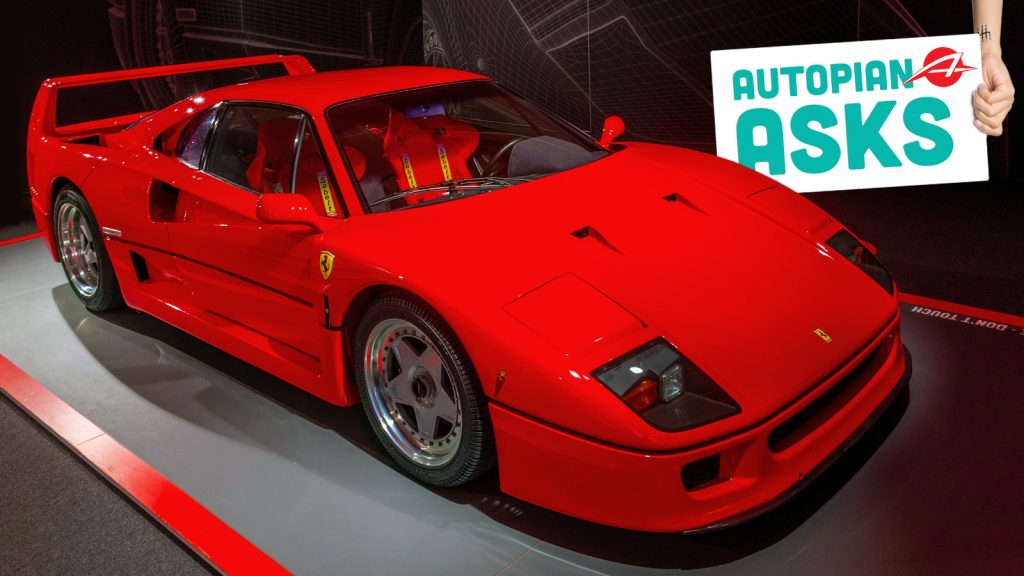 Maranello, Italy, September 23, 2021: Ferrari F40 Inside Of The Museo Ferrari In Maranello, Italy....