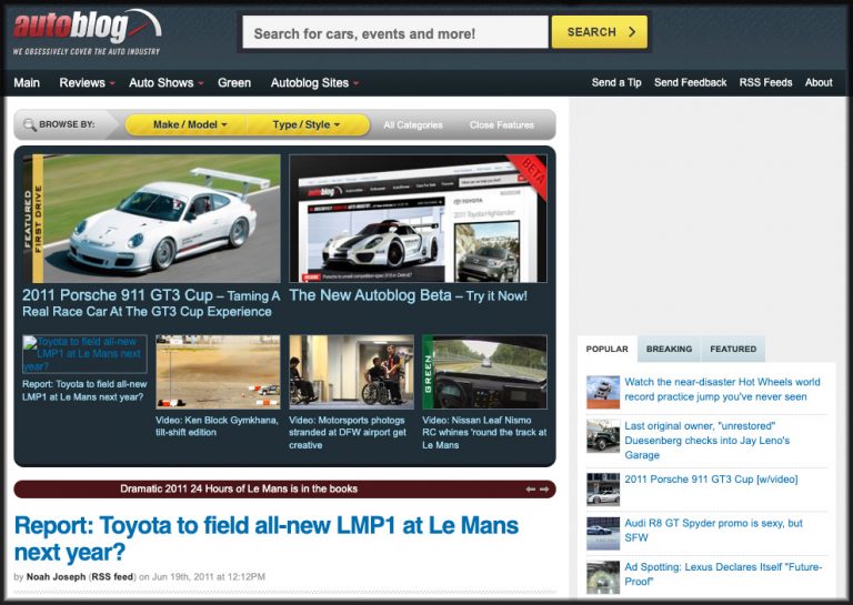 Autoblog, As We Know It, Is Dead - The Autopian