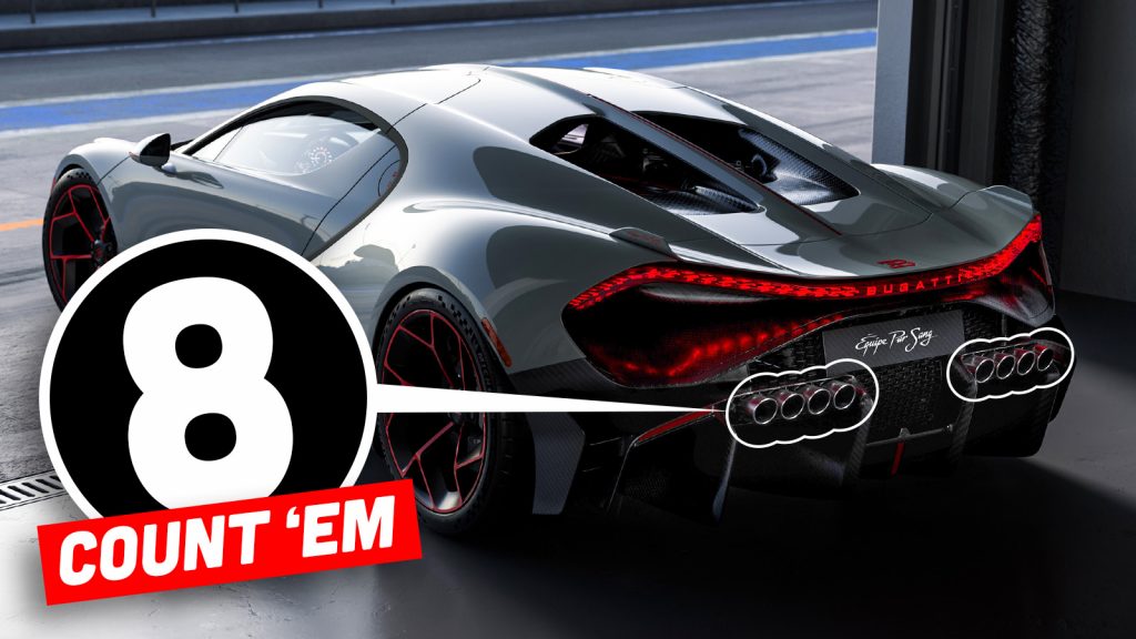 Bugatti 8 Tip Exhaust Ts