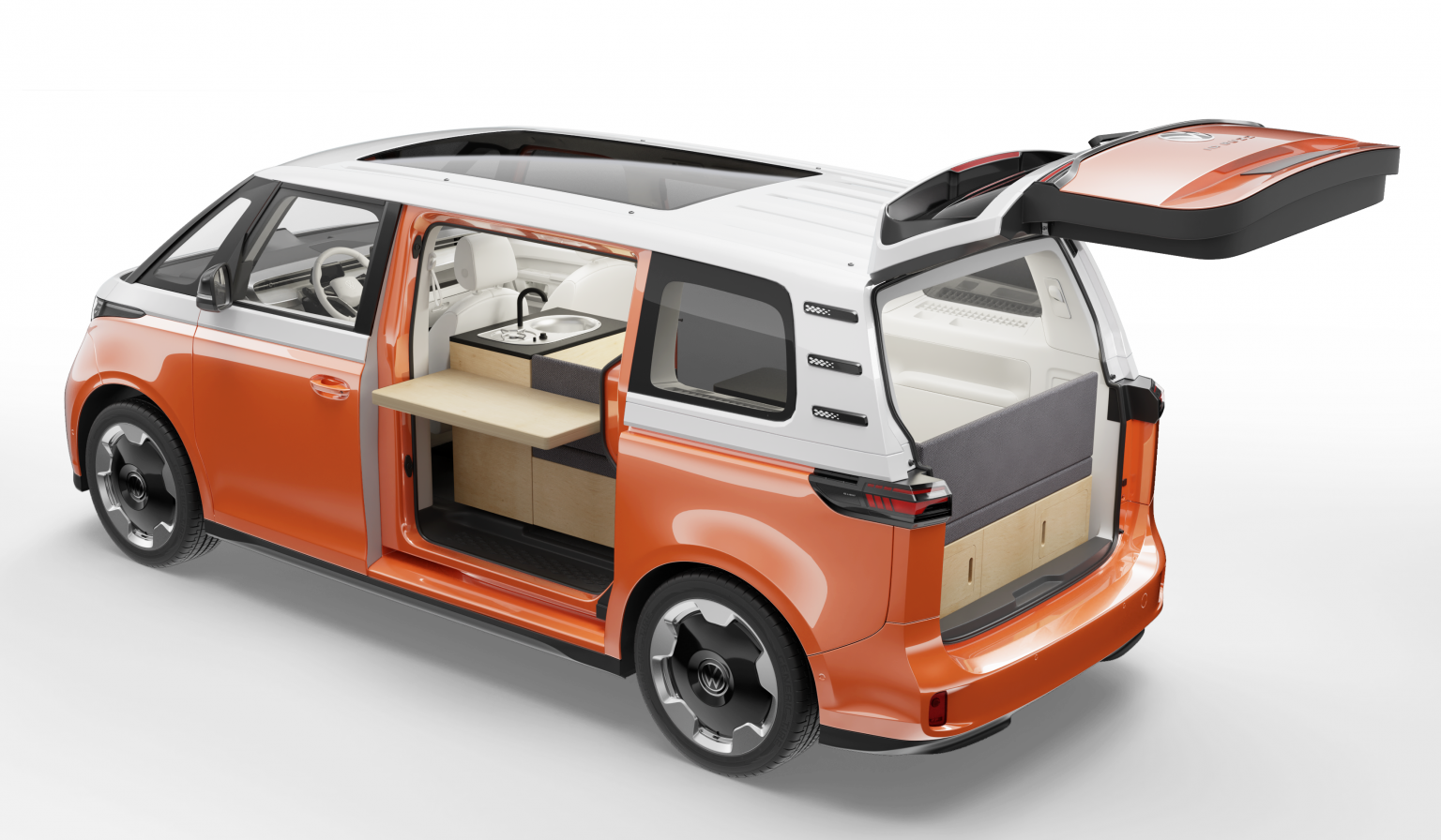 The Volkswagen ID. Buzz Gets Its First American Camper Conversion And