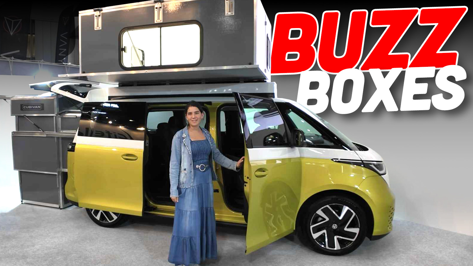 This Weird Folding Box Wants To Turn Your VW ID. Buzz Into A Camper So Complex It Would Make Rube Goldberg Proud