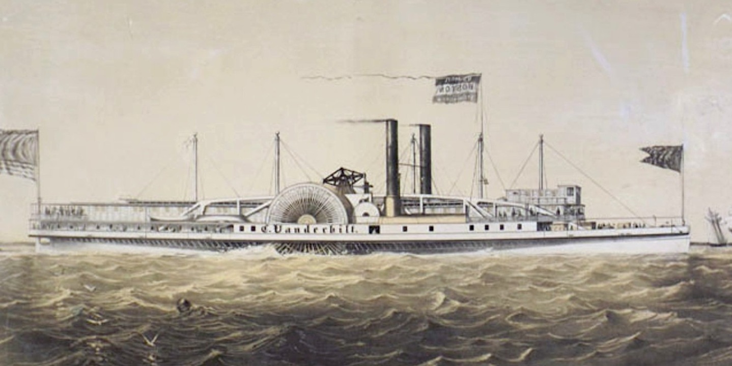 C. Vanderbilt 1847 Steamboat By