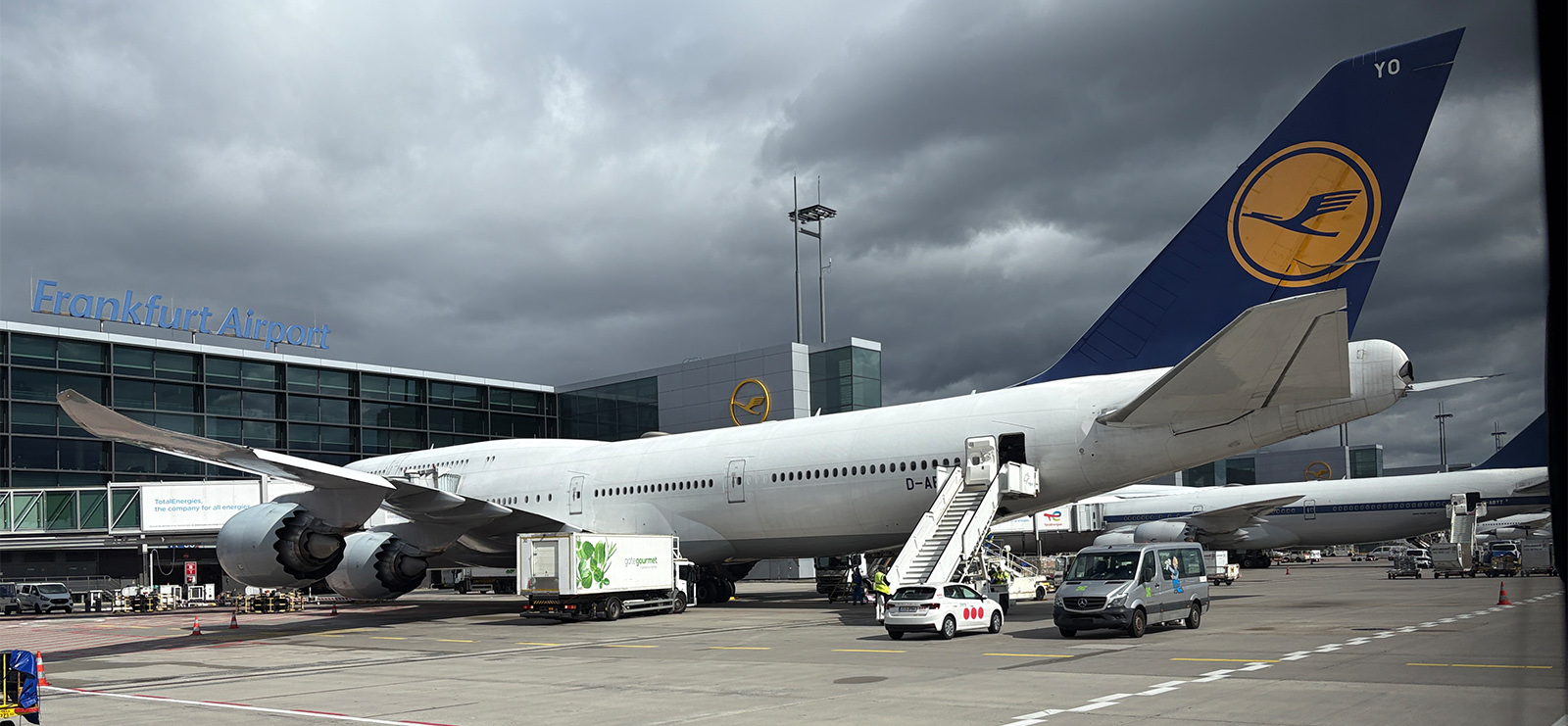 Lufthansa 747 at Frankfurt Airport
