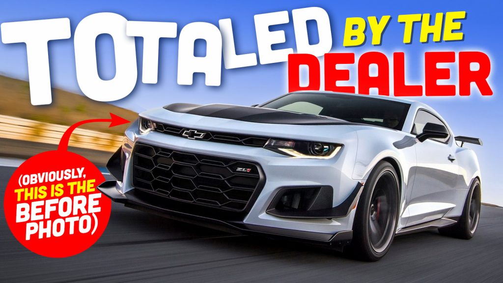 Chevrolet Camaro Zl1 Totaled By Dealer Ts