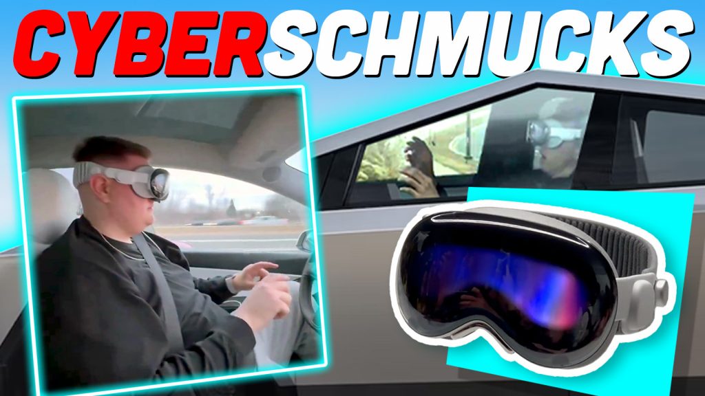 Cybetruck Apple Vision Pro Driving Copy