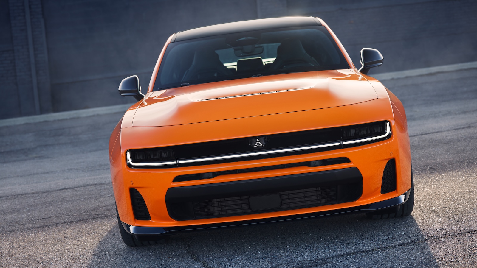 The Front Fascia Is Unique To Sixpack Powered 2026 Dodge Charger Models, With A Larger, More Pronounced Grille Area Than All Electric Charger Daytona Models.