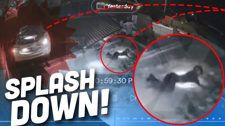 Driver Ejected Into Pool Ts