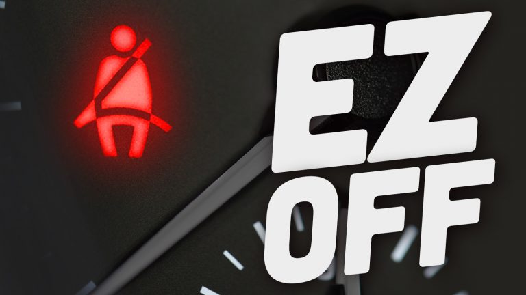 Seat Belt Icon On The Dashboard Of A Car