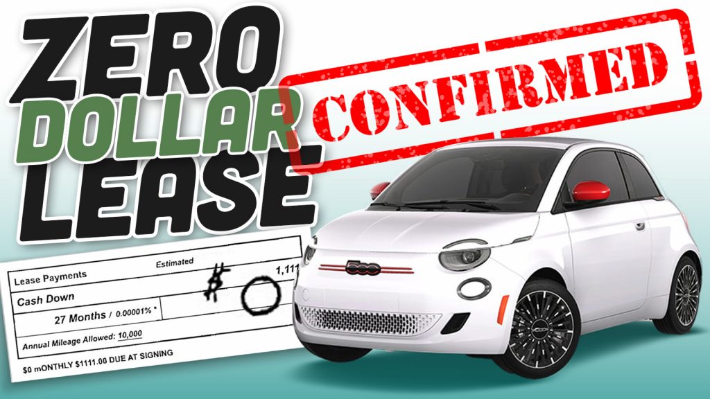 Fiat 500e Zero Dollar Lease Ts