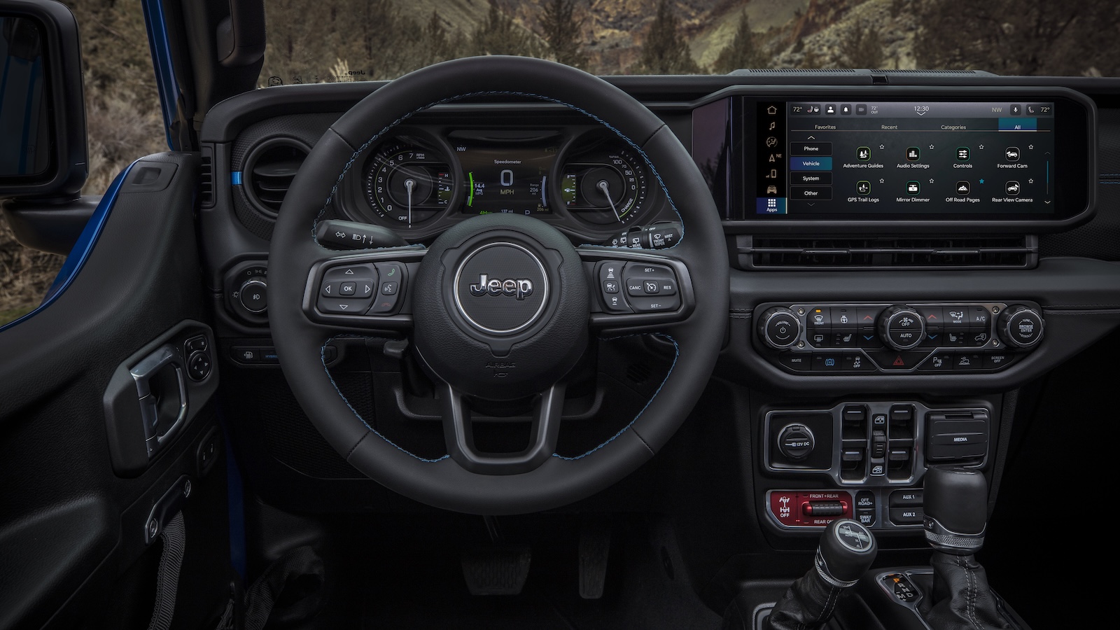 2025 Jeep Wrangler Rubicon X 4xe With 12 Way Power Adjustable Front Seats And Uconnect 5 System With Best In Class 12.3 Inch Touchscreen Radio