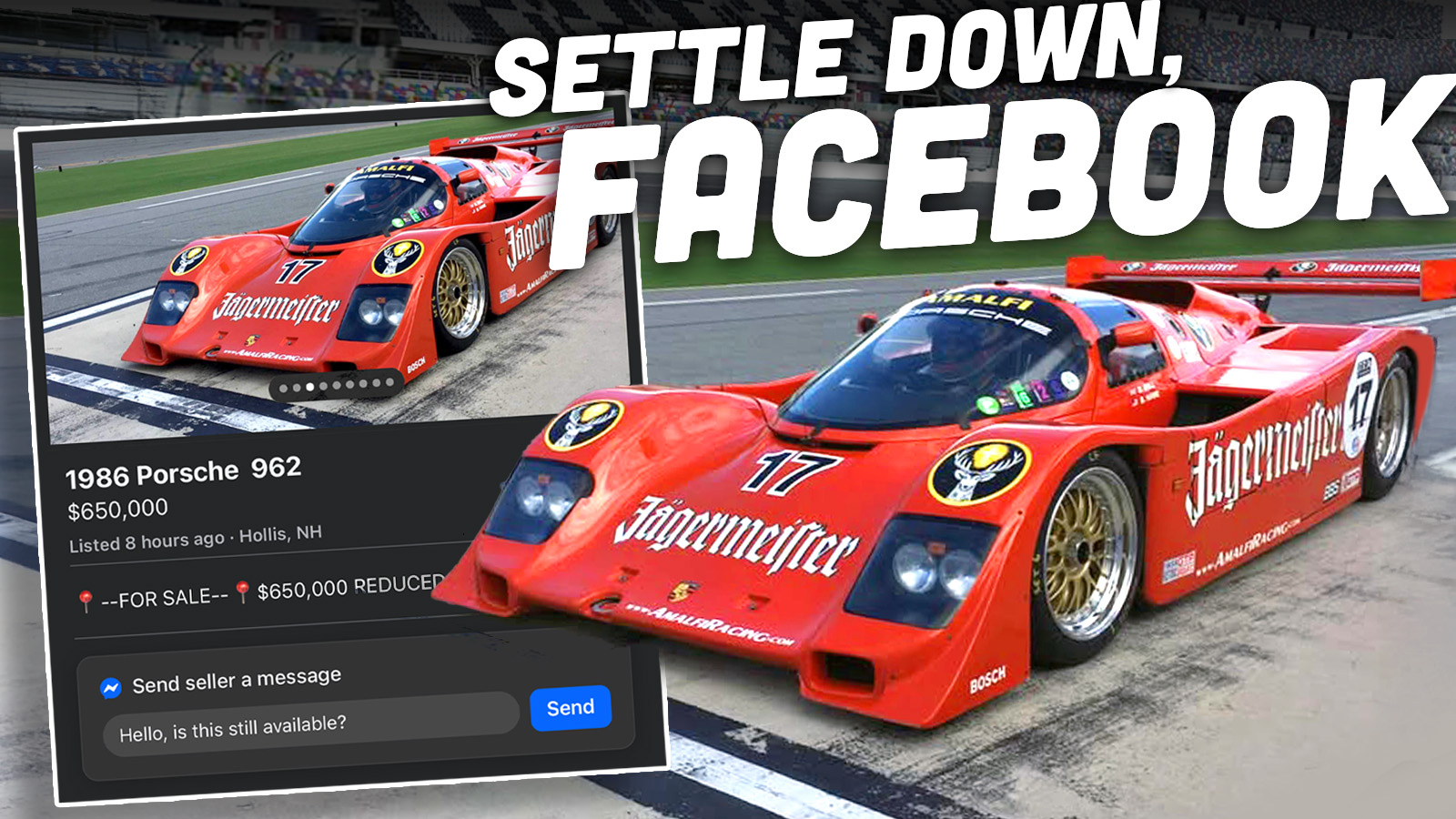 Jagermeister Porsche 962 Facebook Ts
