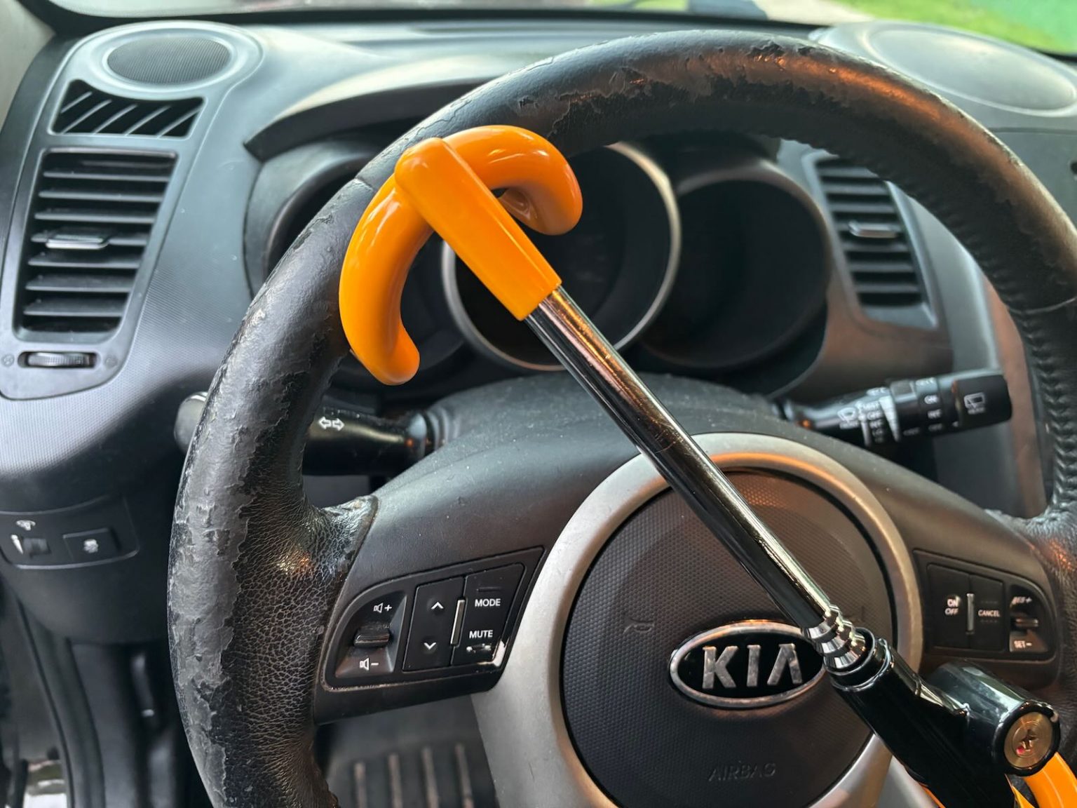 Kia Actually Sent My Dad A Steering Lock Because They