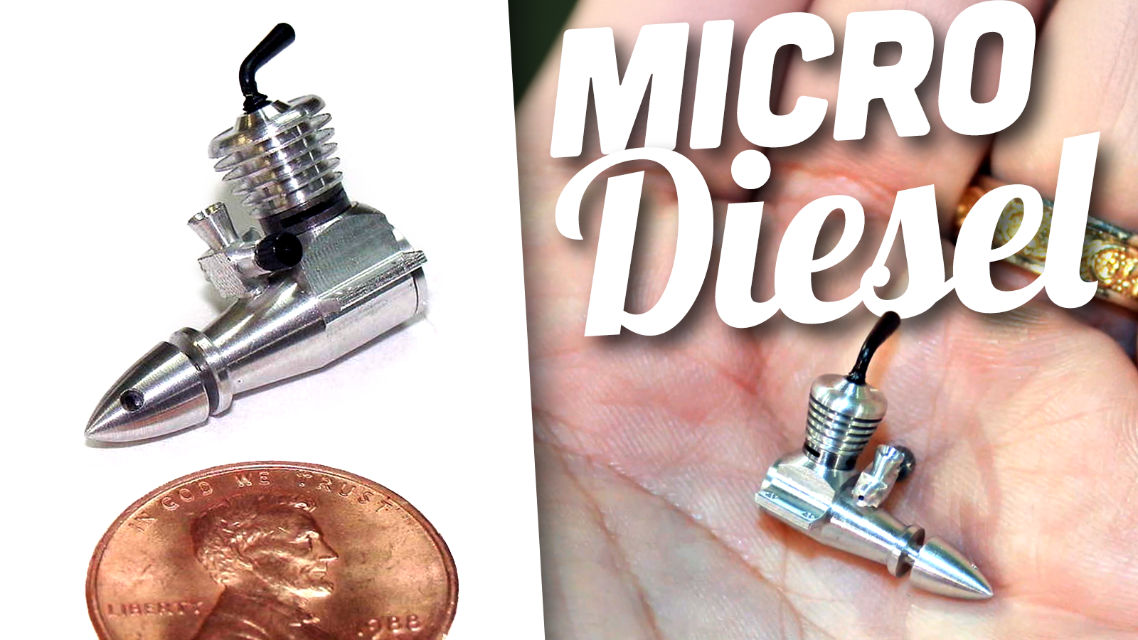 The World's Smallest Functional ‘Diesel' Engine Is Barely Larger Than A Penny And Spins To 12,800 RPM
