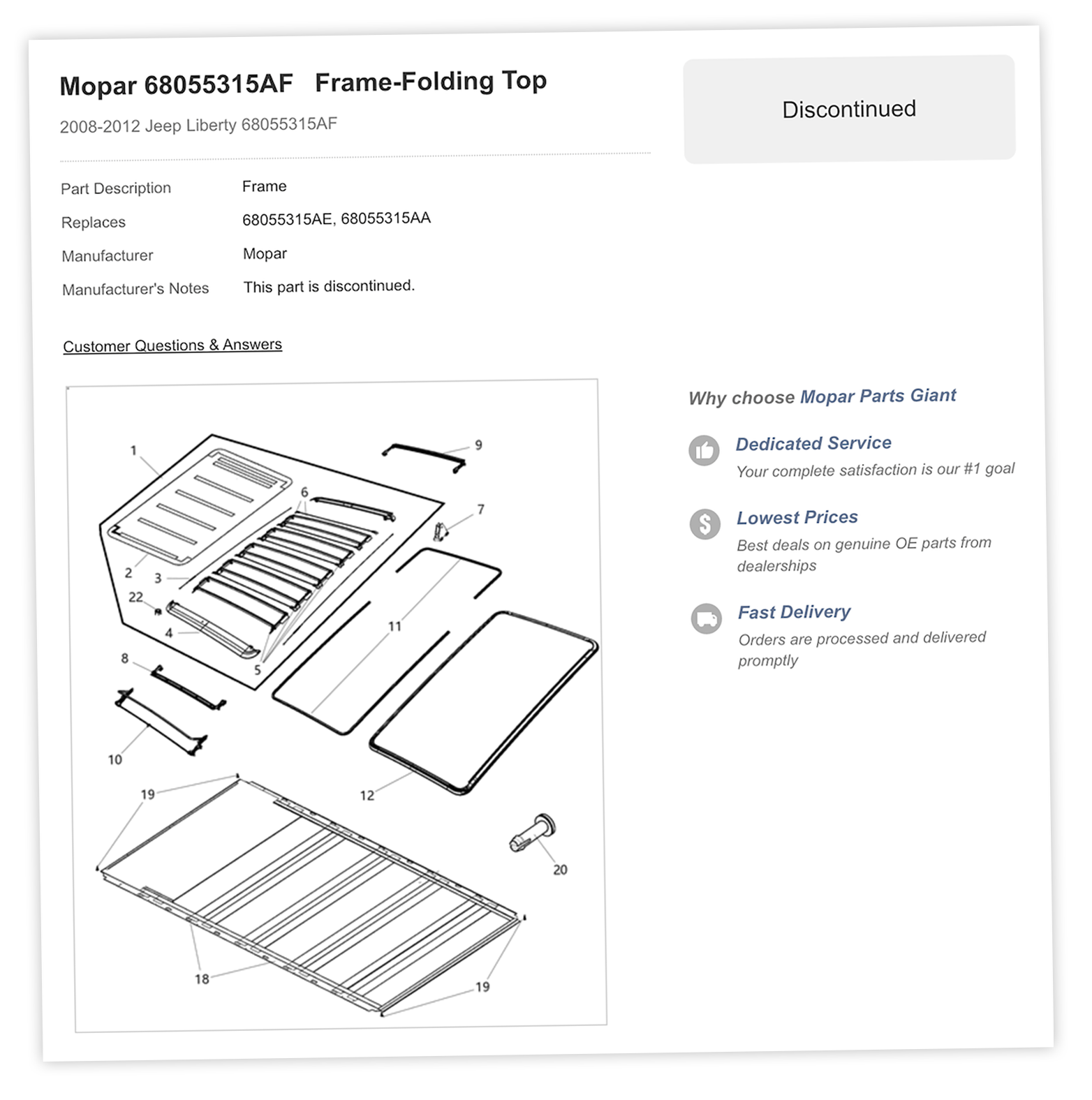 Mopar 680553 Copy