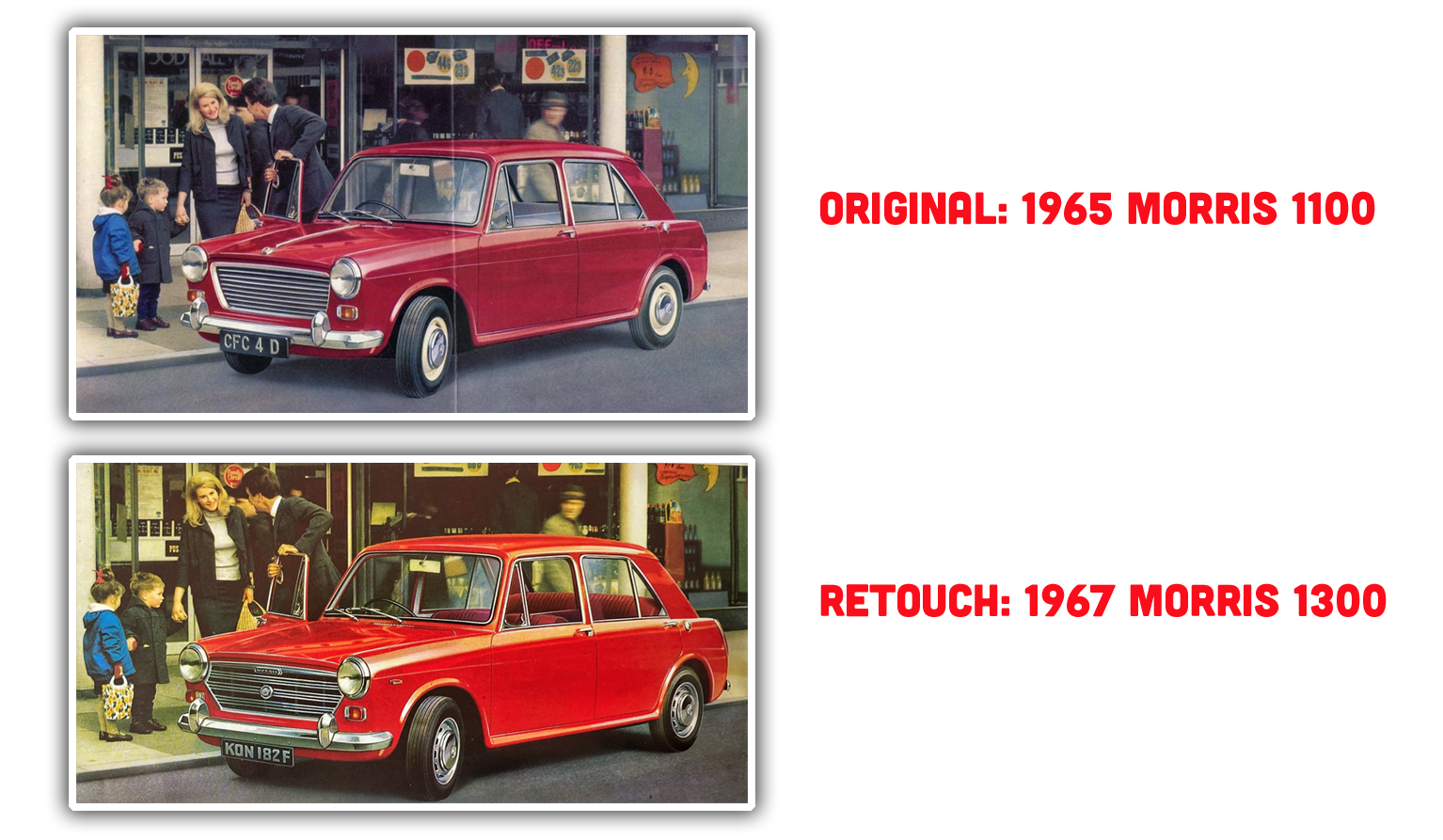 British Carmaker BMC Was Once So Cheap It Would Just Retouch Old Brochure Photos For New Models  Other Automakers Did The Same  Here s How - 1