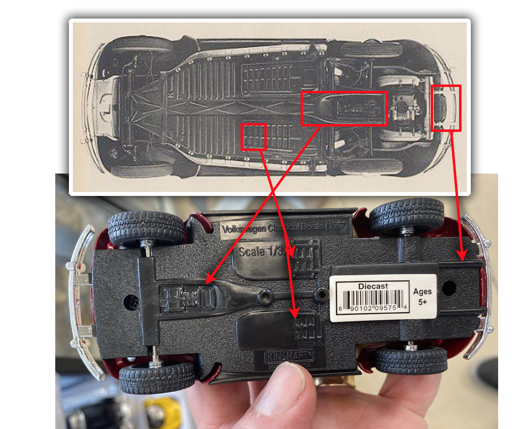 The Undersides Of Those Toy Cars Sold At CVS And Walgreens Are