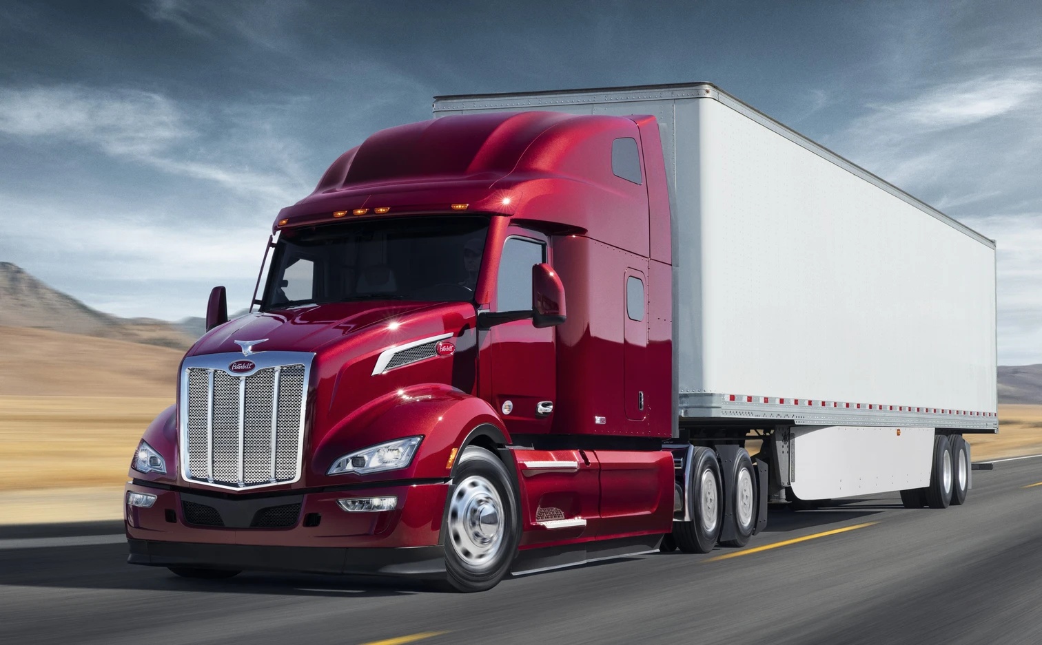 Peterbilt Model 579 Ultraloft Red