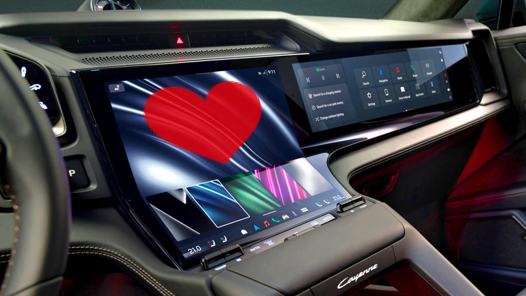 Porsche Cayenne Curved Screen Ts