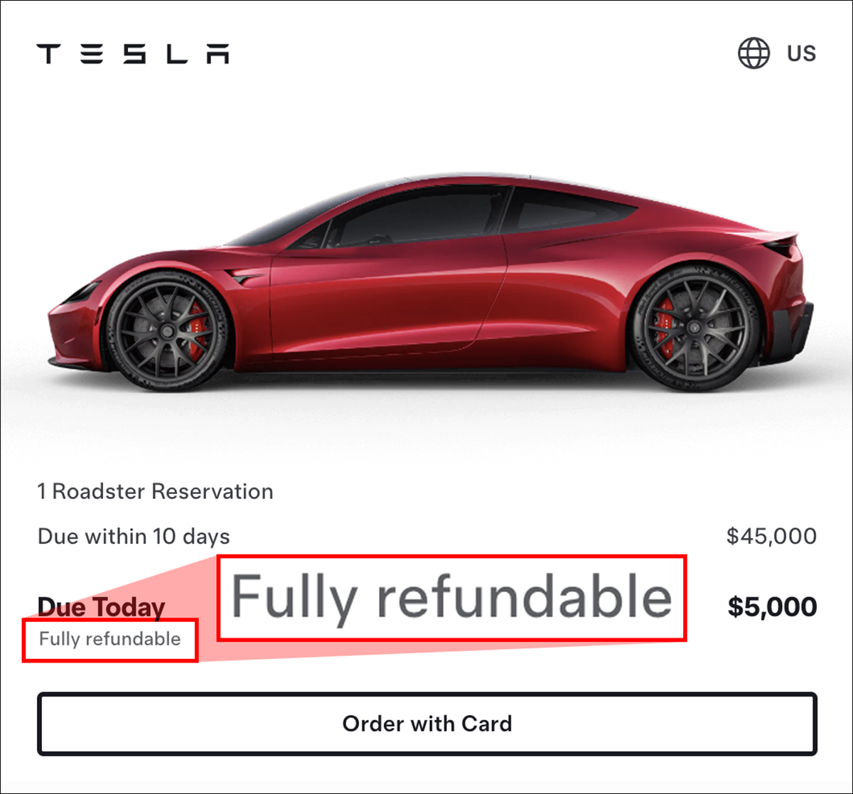 Roadster Refundable