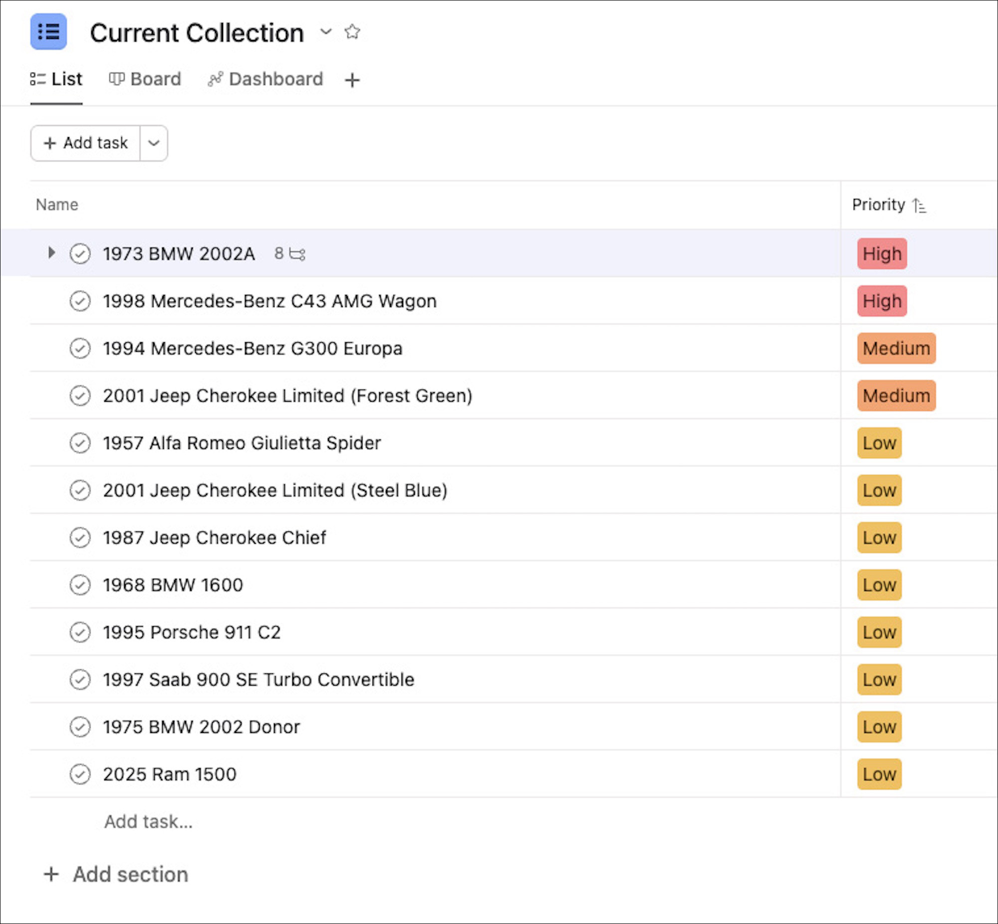 Screenshot List Stroke