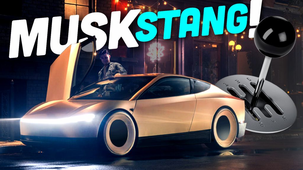 Tesla Cybercab Mustang Mashup Ts