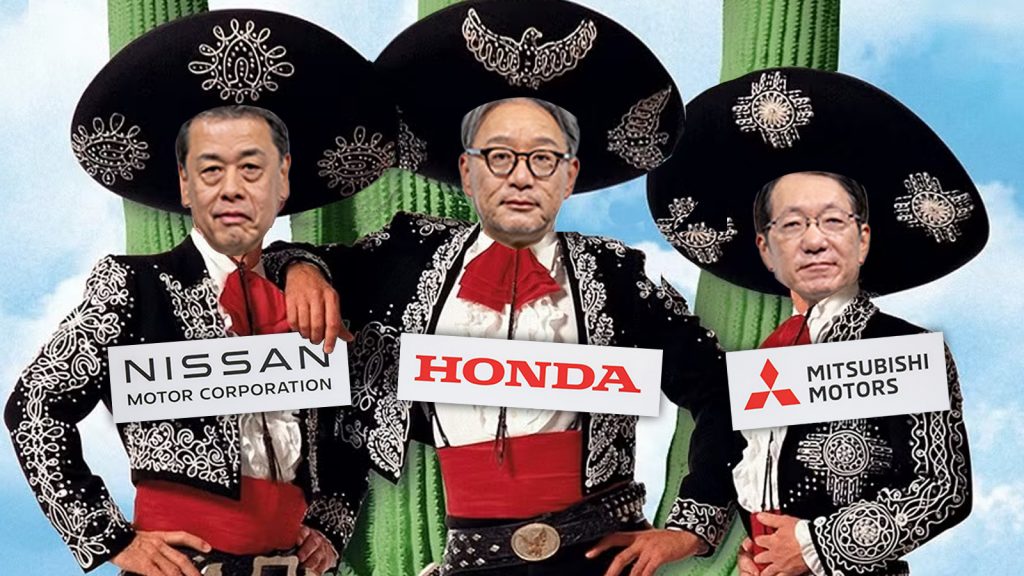 Three Amigos Honda Nissan Mitsubishi Ts