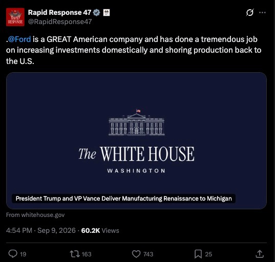 White House Tweet
