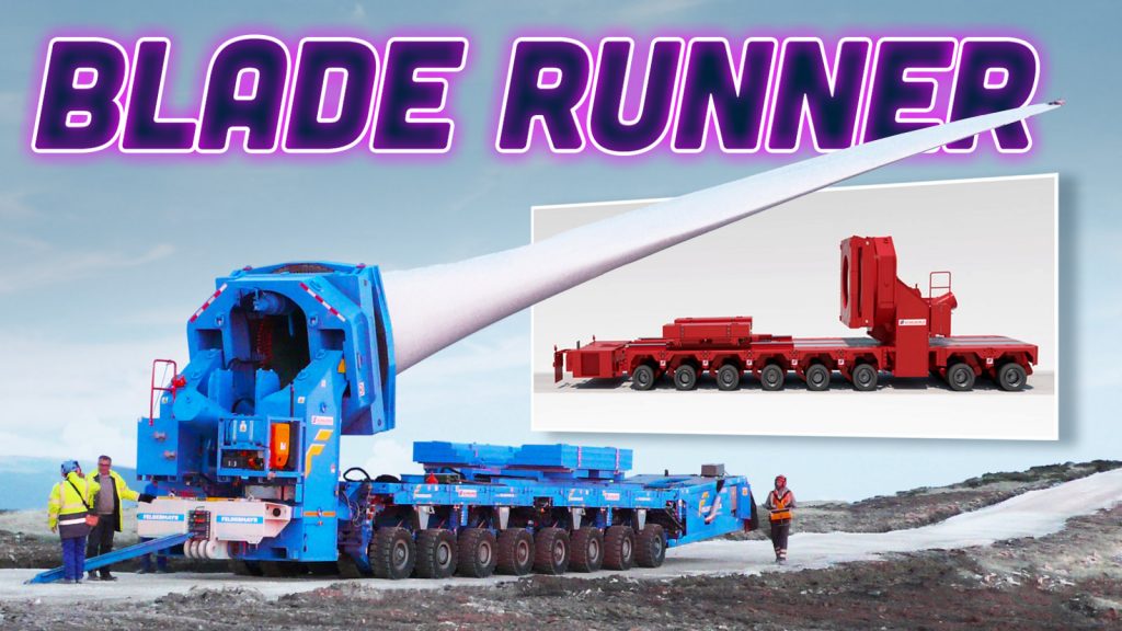 Wind Turbine Blade Transoport Scheuerle Rotorblattadapter G4 Steil Kranarbeiten 5 Ts