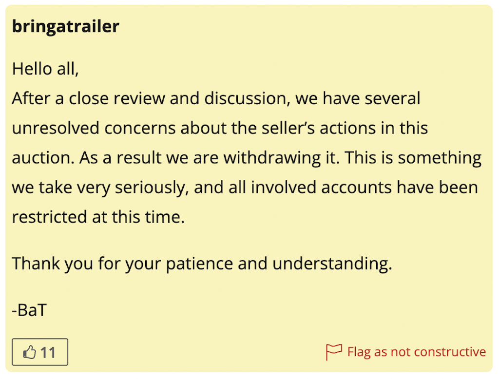 Alfa Spider Bring A Trailer Comment