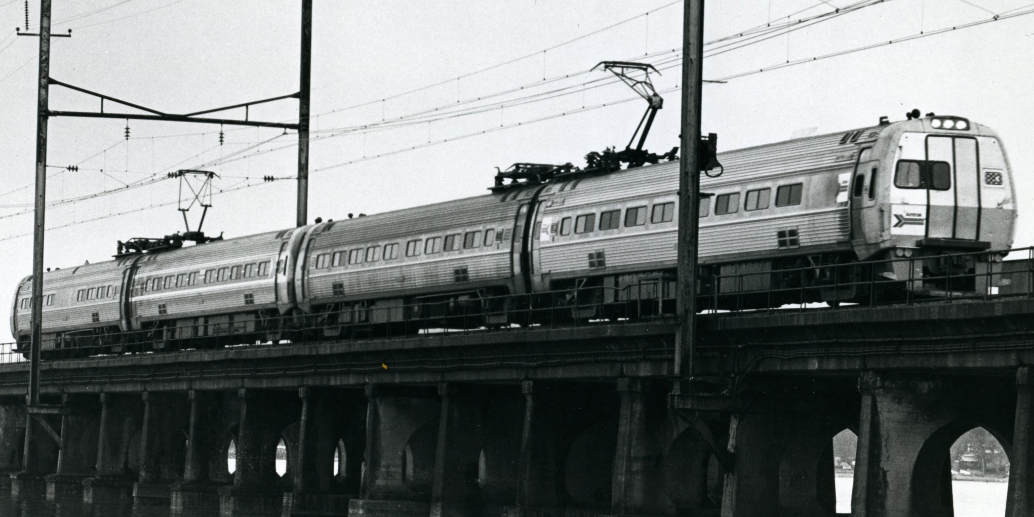 Metroliner Crossing Bridge 1970s