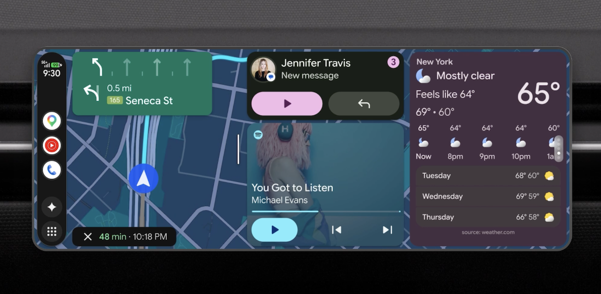 Android Auto Widgets
