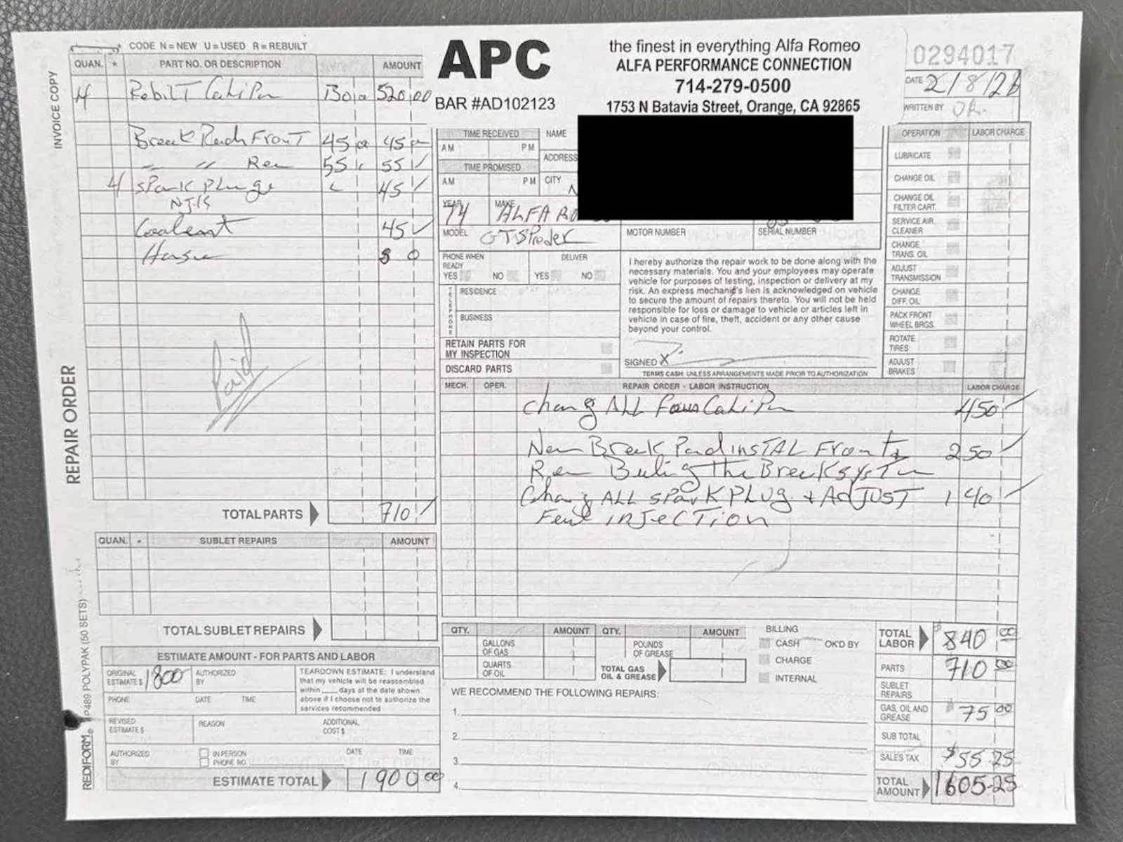 Bat Alfa Invoice Copy