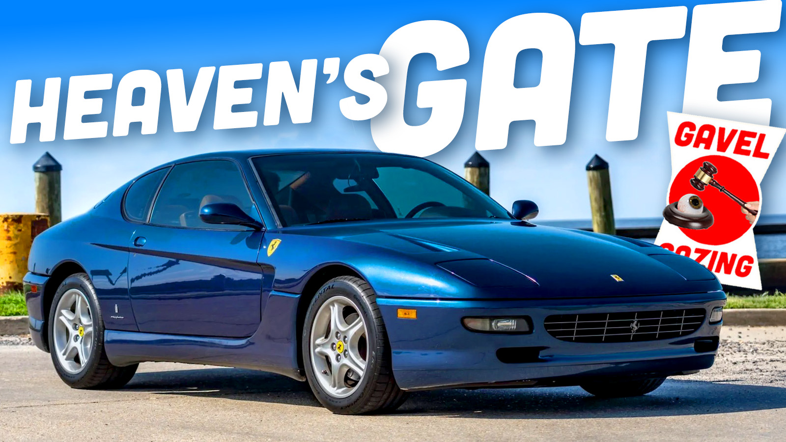Blue Ferrari 456 Gt Ts2