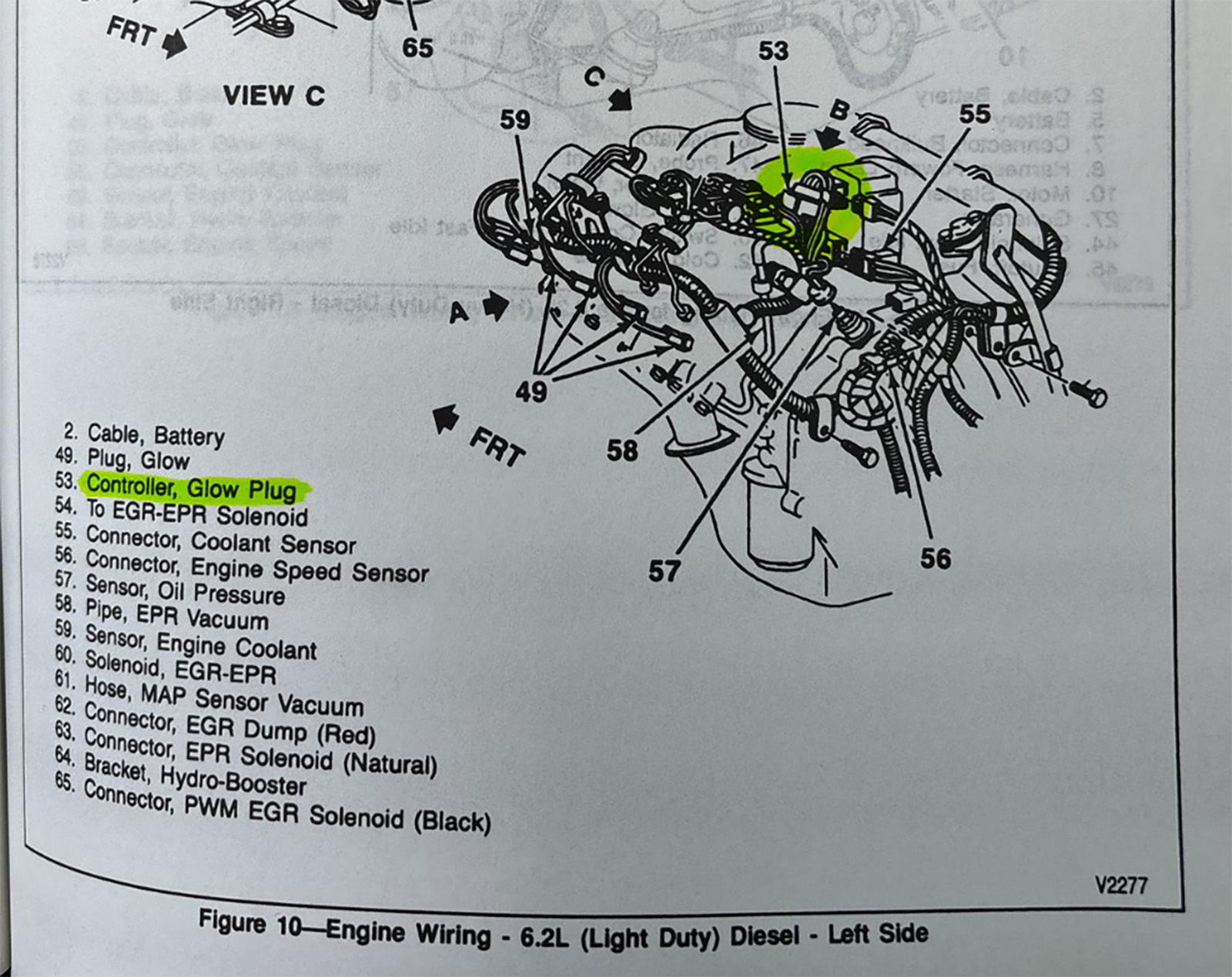 Chevyvan Glowplug Diagram