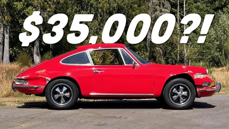 Crashed Porsche 912 Topshot