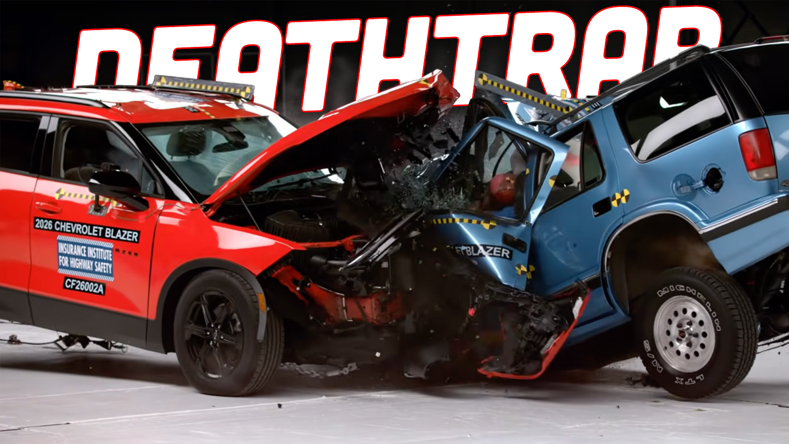 This 2026 Vs. 1996 Chevy Blazer Crash Test Is A Sobering Reminder That We All Used To Drive Deathtraps