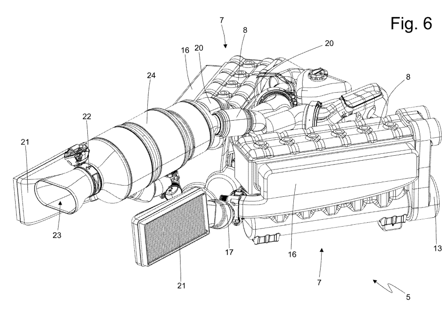 Ferrari Y Shaped Engine Patent 4