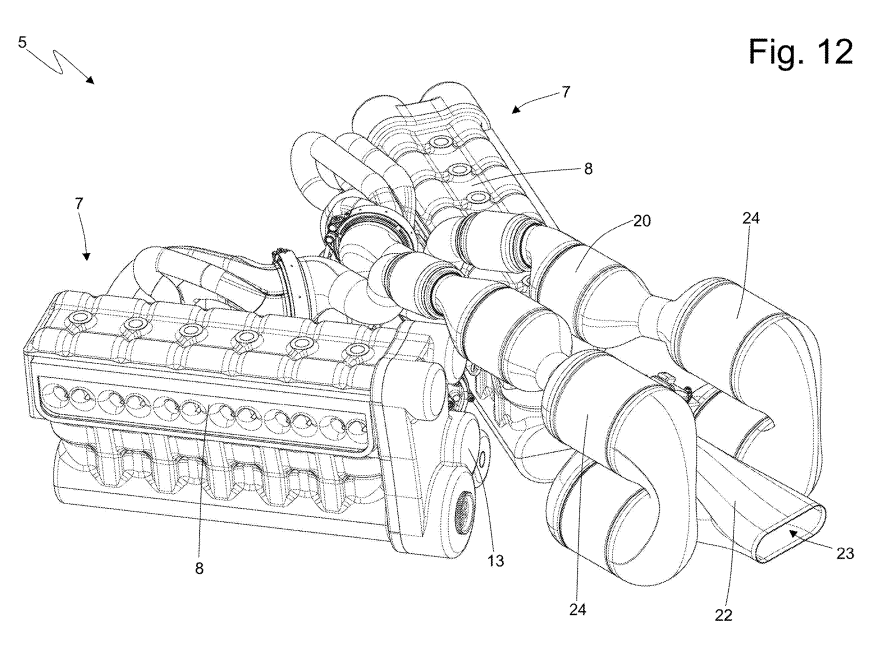 Ferrari Y Shaped Engine Patent 8