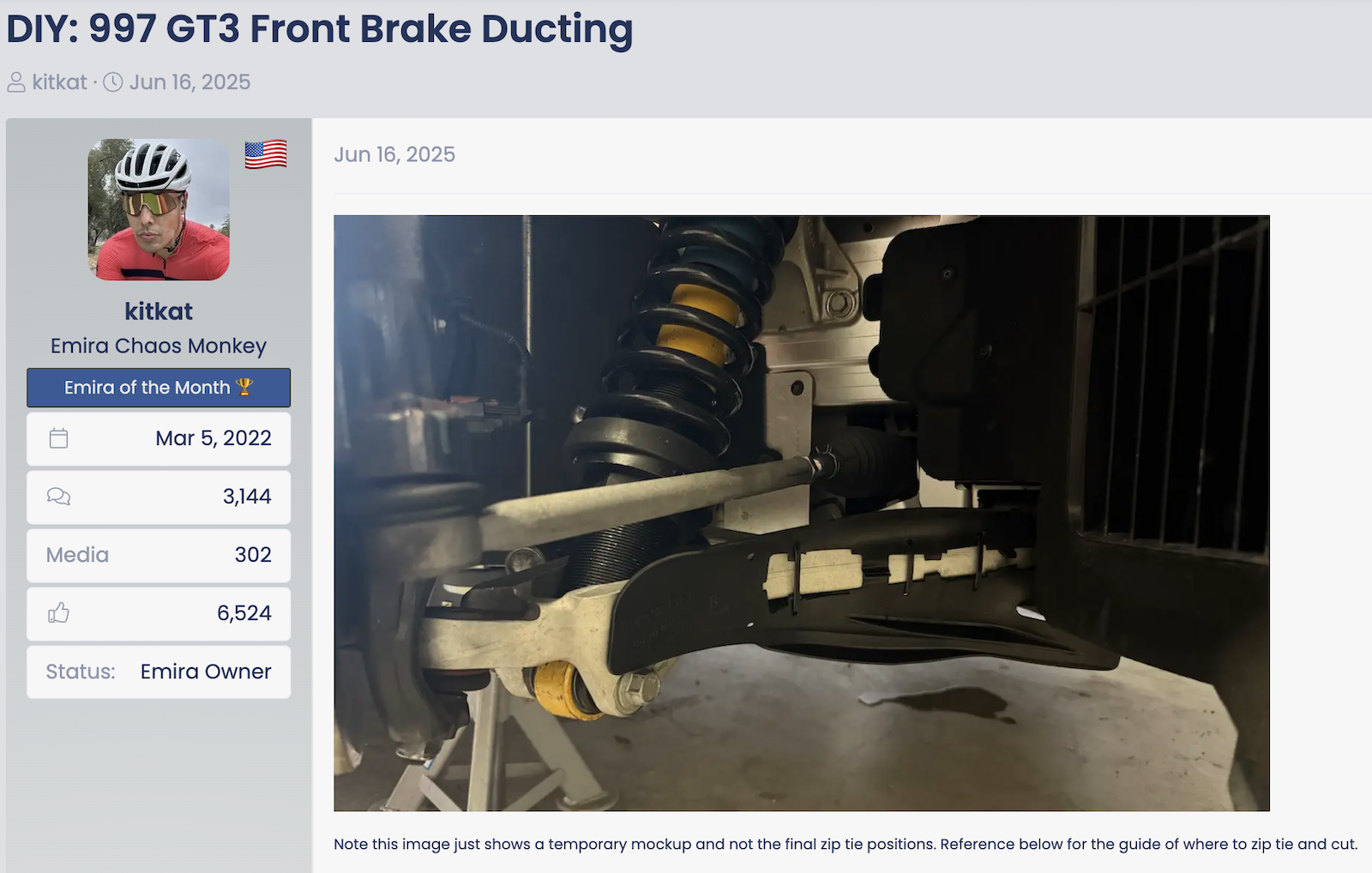 Gt3 Brake Ducts On Emira