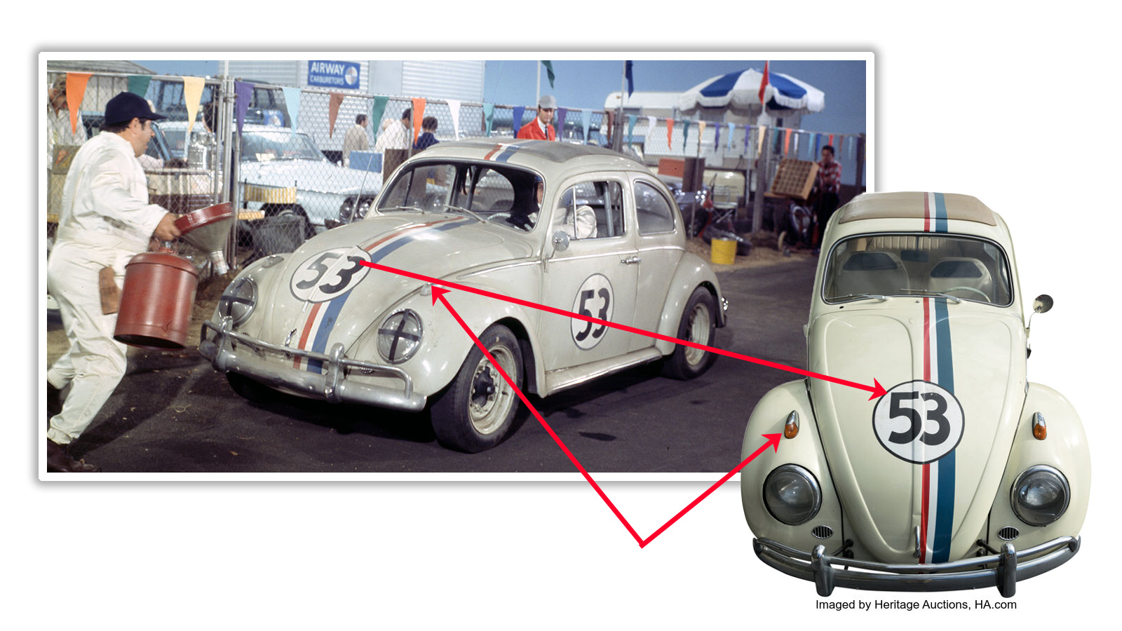 The Most Expensive VW Beetle Ever Sold Is A Ratty  Herbie  From The Ceiling Of Planet Hollywood  Check It Out - 30