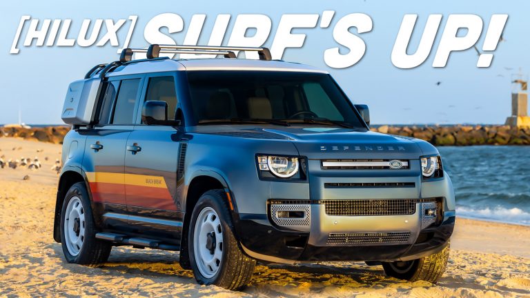 Land Rover Defender Beach Break Topshot