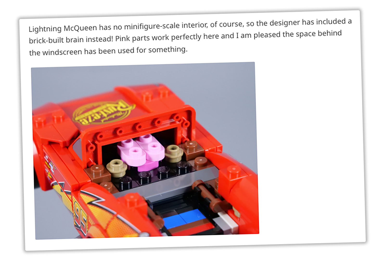 Lego Mcqueen Brain