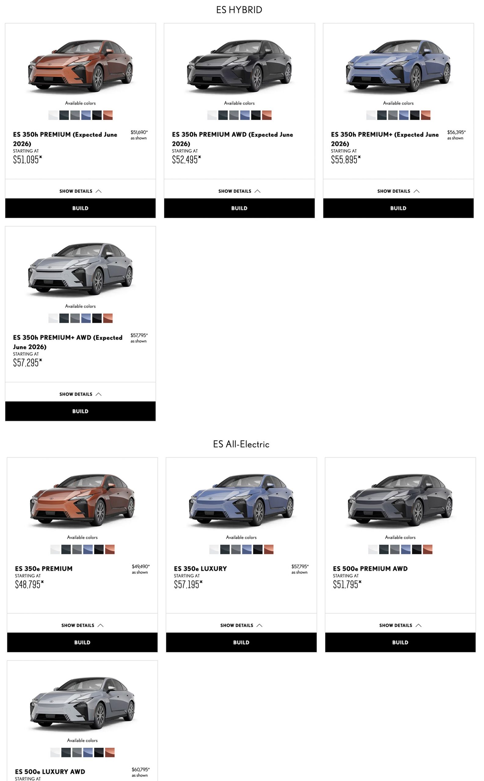 Lexuses Prices