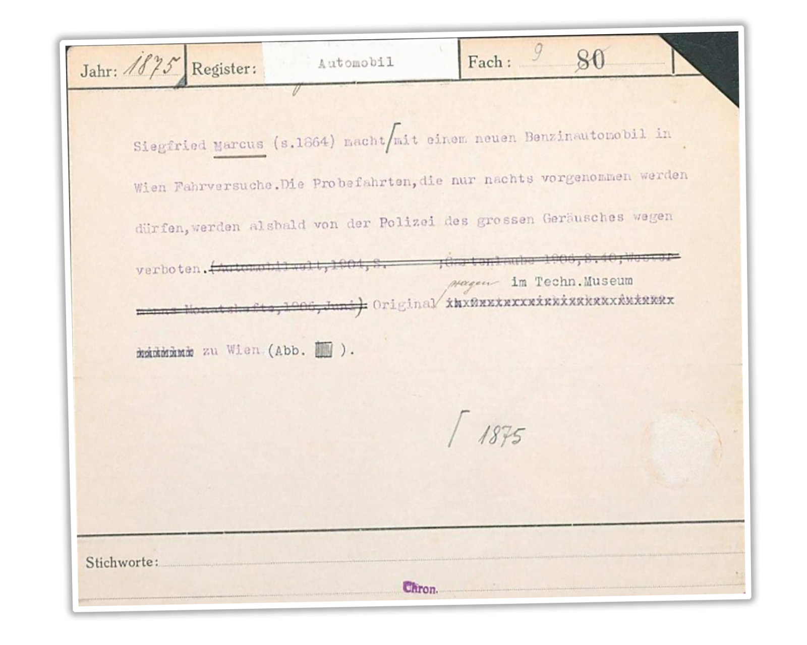 Marcus Benzinnoisecomplaint1875